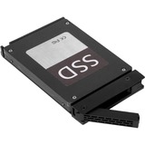 Icy Dock MB322SP-B pannello drive bay Nero, Telaio di montaggio Nero, Nero, Metallo, Plastica, 7,9.5 mm, 6 Gbit/s, HDD, SSD, 41,3 mm