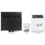 Icy Dock MB324SP-B array di dischi Desktop Nero Nero, SATA, Seriale ATA II, Serial ATA III, Serial Attached SCSI (SAS), 440 g, Desktop, Nero