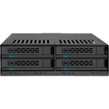 Icy Dock MB324SP-B array di dischi Desktop Nero, Inquadramento Nero, SATA, Seriale ATA II, Serial ATA III, Serial Attached SCSI (SAS), 440 g, Desktop, Nero