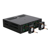Icy Dock MB326SP-B array di dischi Rastrelliera (1U) Nero Nero, HDD, SSD, Serial ATA III, 2.5", 6 Gbit/s, Rastrelliera (1U), Nero