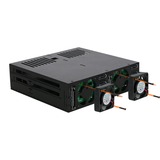 Icy Dock MB326SP-B array di dischi Rastrelliera (1U) Nero, Inquadramento Nero, HDD, SSD, Serial ATA III, 2.5", 6 Gbit/s, Rastrelliera (1U), Nero