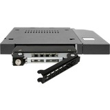 Icy Dock MB411SKO-B ricambio per notebook, Telaio di montaggio Nero, Nero, Metallo, 128 mm, 130 mm, 12,7 mm, 215 g