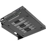 Icy Dock MB411SKO-B ricambio per notebook, Telaio di montaggio Nero, Nero, Metallo, 128 mm, 130 mm, 12,7 mm, 215 g