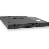 Icy Dock MB411SPO-1B pannello drive bay Gabbia HDD Nero, Laufwerkstrays Nero, Gabbia HDD, 2.5", Nero, Metallo, CE, REACH, 12,7 mm
