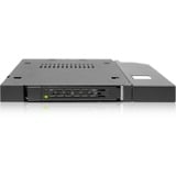 Icy Dock MB411SPO-1B pannello drive bay Gabbia HDD Nero, Laufwerkstrays Nero, Gabbia HDD, 2.5", Nero, Metallo, CE, REACH, 12,7 mm