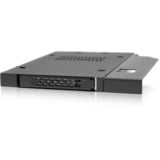 Icy Dock MB411SPO-1B pannello drive bay Gabbia HDD Nero, Laufwerkstrays Nero, Gabbia HDD, 2.5", Nero, Metallo, CE, REACH, 12,7 mm