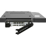 Icy Dock MB411SPO-B pannello drive bay Nero Nero, 2.5", SATA, Serial Attached SCSI (SAS), Nero, Metallo, 6 Gbit/s, HDD, SSD