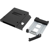 Icy Dock MB411SPO-B pannello drive bay Nero Nero, 2.5", SATA, Serial Attached SCSI (SAS), Nero, Metallo, 6 Gbit/s, HDD, SSD