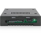 Icy Dock MB492SKL-B pannello drive bay Nero Nero, 2.5", SATA, Serial Attached SCSI (SAS), Nero, Metallo, HDD, SSD, 25,4 mm