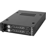 Icy Dock MB492SKL-B pannello drive bay Nero, Inquadramento Nero, 2.5", SATA, Serial Attached SCSI (SAS), Nero, Metallo, HDD, SSD, 25,4 mm