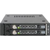Icy Dock MB492SKL-B pannello drive bay Nero, Inquadramento Nero, 2.5", SATA, Serial Attached SCSI (SAS), Nero, Metallo, HDD, SSD, 25,4 mm