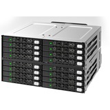 Icy Dock MB516SP-B array di dischi Nero Nero, 2.5/3.5", 1,55 kg, Nero