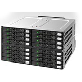 Icy Dock MB516SP-B array di dischi Nero, Telaio di montaggio Nero, 2.5/3.5", 1,55 kg, Nero
