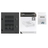 Icy Dock MB522SP-B docking station per unità di archiviazione Nero, Inquadramento Nero, HDD, SSD, SATA, 2.5,3.5", 6 Gbit/s, Nero, Dati, Potenza