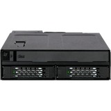Icy Dock MB602SPO-B pannello drive bay Nero, Copri forno Nero, Nero, Metallo, 9.5,12.7 mm, 1 ventola(e), 4 cm, 12 Gbit/s