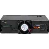 Icy Dock MB602SPO-B pannello drive bay Nero, Copri forno Nero, Nero, Metallo, 9.5,12.7 mm, 1 ventola(e), 4 cm, 12 Gbit/s