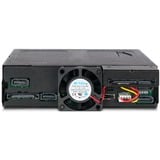 Icy Dock MB604SPO-B pannello drive bay Nero, Inquadramento Nero, Nero, Metallo, 9.5,12.7 mm, 1 ventola(e), 4 cm, 12 Gbit/s