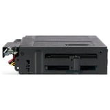 Icy Dock MB604SPO-B pannello drive bay Nero, Inquadramento Nero, Nero, Metallo, 9.5,12.7 mm, 1 ventola(e), 4 cm, 12 Gbit/s