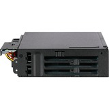 Icy Dock MB606SPO-B pannello drive bay Nero Nero, Nero, Metallo, 1 ventola(e), 4 cm, 12 Gbit/s, CE, REACH