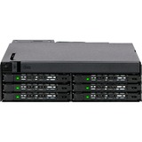 Icy Dock MB606SPO-B pannello drive bay Nero, Inquadramento Nero, Nero, Metallo, 1 ventola(e), 4 cm, 12 Gbit/s, CE, REACH