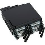 Icy Dock MB606SPO-B pannello drive bay Nero, Inquadramento Nero, Nero, Metallo, 1 ventola(e), 4 cm, 12 Gbit/s, CE, REACH