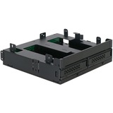 Icy Dock MB732SPO-B pannello drive bay Nero Nero, Metallo, Plastica, 5,7,9.5,12.5,15 mm, 12 Gbit/s, CE, REACH, 145,8 mm