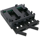 Icy Dock MB732SPO-B pannello drive bay Nero Nero, Metallo, Plastica, 5,7,9.5,12.5,15 mm, 12 Gbit/s, CE, REACH, 145,8 mm
