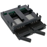 Icy Dock MB732SPO-B pannello drive bay Nero Nero, Metallo, Plastica, 5,7,9.5,12.5,15 mm, 12 Gbit/s, CE, REACH, 145,8 mm