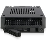 Icy Dock MB741SP-B contenitore di unità di archiviazione Box esterno HDD/SSD Nero 2.5" Nero, Box esterno HDD/SSD, 2.5", SAS-3, Serial ATA III, Hot-swap, Nero