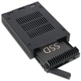 Icy Dock MB741SP-B contenitore di unità di archiviazione Box esterno HDD/SSD Nero 2.5", Telaio di montaggio Nero, Box esterno HDD/SSD, 2.5", SAS-3, Serial ATA III, Hot-swap, Nero