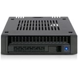 Icy Dock MB741SP-B contenitore di unità di archiviazione Box esterno HDD/SSD Nero 2.5", Telaio di montaggio Nero, Box esterno HDD/SSD, 2.5", SAS-3, Serial ATA III, Hot-swap, Nero