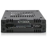 Icy Dock MB741SP-B contenitore di unità di archiviazione Box esterno HDD/SSD Nero 2.5", Telaio di montaggio Nero, Box esterno HDD/SSD, 2.5", SAS-3, Serial ATA III, Hot-swap, Nero
