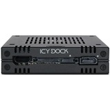 Icy Dock MB742SP-B pannello drive bay Nero Nero, Nero, Metallo, Plastica, 9.5 mm, 12 Gbit/s, CE, REACH, 101,6 mm