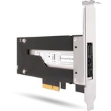 Icy Dock MB840M2P-B scheda di interfaccia e adattatore Interno M.2 Nero/Argento, PCIe, M.2, PCIe 3.0, Nero, Argento, Passivo, 32 Gbit/s