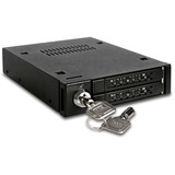 Icy Dock MB992SK-B docking station per unità di archiviazione Nero, HDD, SSD, SATA, Seriale ATA II, Serial ATA III, 2.5", 6 Gbit/s, Metallo, HDD, Potenza