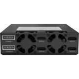 Icy Dock MB994SP-4S pannello drive bay Nero, Inquadramento Nero, Nero, SECC, 4 cm, 6 Gbit/s, Potenza, status, 146 mm, Vendita al dettaglio