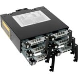Icy Dock MB996SK-6SB pannello drive bay Nero, Inquadramento Nero, Nero, Metallo, 9.5 mm, 1 ventola(e), 4 cm, 12 Gbit/s
