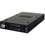 Icy Dock ToughArmor 2.5" Enclosure HDD/SSD Nero, Inquadramento Nero, 2.5", Seriale ATA II, 7,9.5 mm, 0, 1, BIG, JBOD, Enclosure HDD/SSD, Nero