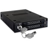 Icy Dock ToughArmor 2.5" Enclosure HDD/SSD Nero, Inquadramento Nero, 2.5", Seriale ATA II, 7,9.5 mm, 0, 1, BIG, JBOD, Enclosure HDD/SSD, Nero