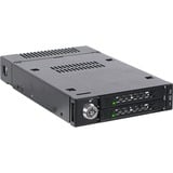 Icy Dock ToughArmor MB834M2K-B Box esterno SSD Nero M.2, Inquadramento Nero, Box esterno SSD, M.2, SAS, 32 Gbit/s, Hot-swap, Nero