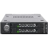 Icy Dock ToughArmor MB834M2K-B Box esterno SSD Nero M.2, Inquadramento Nero, Box esterno SSD, M.2, SAS, 32 Gbit/s, Hot-swap, Nero