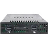 Icy Dock ToughArmor MB834M2K-B Box esterno SSD Nero M.2, Inquadramento Nero, Box esterno SSD, M.2, SAS, 32 Gbit/s, Hot-swap, Nero