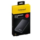 Intenso 2TB 2.5" Memory Case USB 3.0 disco rigido esterno 2000 GB Nero, Hard-disk Nero, 2000 GB, 2.5", 3.2 Gen 1 (3.1 Gen 1), 5400 Giri/min, Nero