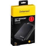 Intenso Memory Drive, 1TB disco rigido esterno 1000 GB Nero Nero, 1TB, 1000 GB, 2.5", 3.2 Gen 1 (3.1 Gen 1), 5400 Giri/min, Nero