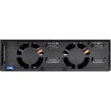 SilverStone FS204 array di dischi Nero Nero, SATA, Seriale ATA II, Serial ATA III, 2.5", 670 g, Nero