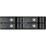 SilverStone FS204 array di dischi Nero, Inquadramento Nero, SATA, Seriale ATA II, Serial ATA III, 2.5", 670 g, Nero