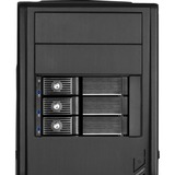 SilverStone FS303 array di dischi Nero Nero, HDD, SSD, SATA, 3.5", 6 Gbit/s, Nero, 1 ventola(e)