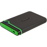 Transcend StoreJet 25M3C disco rigido esterno 2000 GB Nero, Verde, Hard-disk grigio, 2000 GB, 2.5", 3.2 Gen 1 (3.1 Gen 1), Nero, Verde