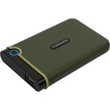Transcend StoreJet 25M3G disco rigido esterno 2000 GB Verde, Hard-disk verde, 2000 GB, 2.5", 3.2 Gen 1 (3.1 Gen 1), Verde