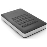 Verbatim Disco rigido portatile Store n Go® Secure con tastierino di accesso da 1TB Nero/Argento, 1000 GB, Nero, Argento